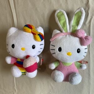 NWT Ty Sanrio Collab Hello Kitty plushies
